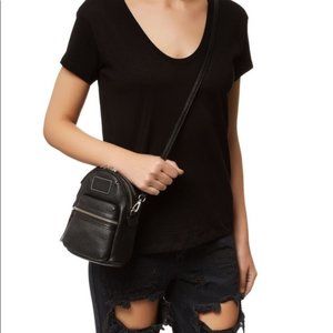Marc Jacobs Domo Leather Biker Crossbody Backpack